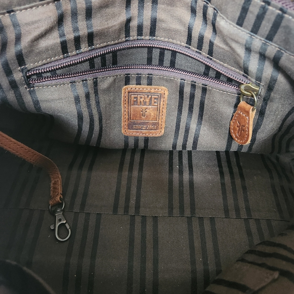 Frye Melsissa Satchel In Brown - Picture 9 of 16